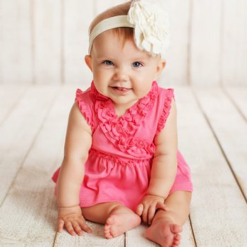 Lemon Loves Layette "Kelsey" Set for Baby Girls in Pink Lemondade