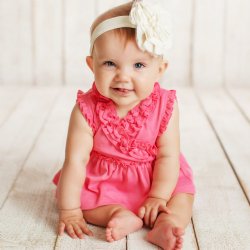 Lemon Loves Layette "Kelsey" Set for Baby Girls in Pink Lemonade