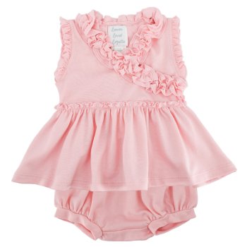 Lemon Loves Layette "Kelsey" Set for Baby Girls in Rose Shadow Pink