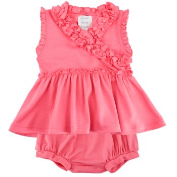 Lemon Loves Layette "Kelsey" Set for Baby Girls in Pink Lemonade