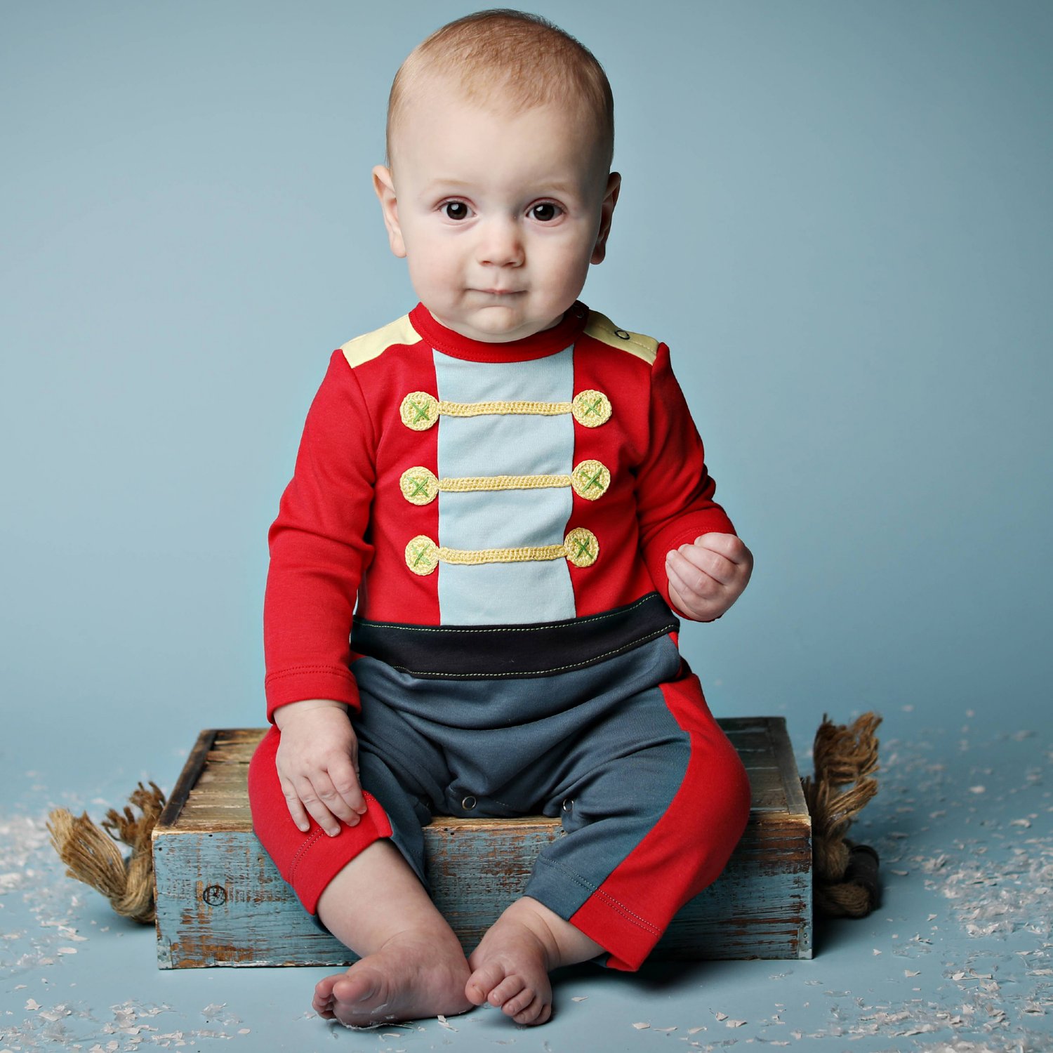 Lemon Loves Layette Nutcracker Romper for Baby Boys