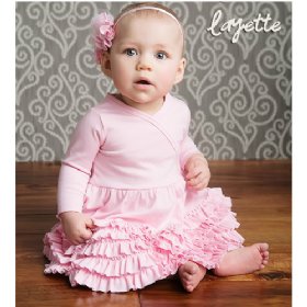 Lemon Loves Layette "Jada" Dress for Newborns and Baby Girls in Pink