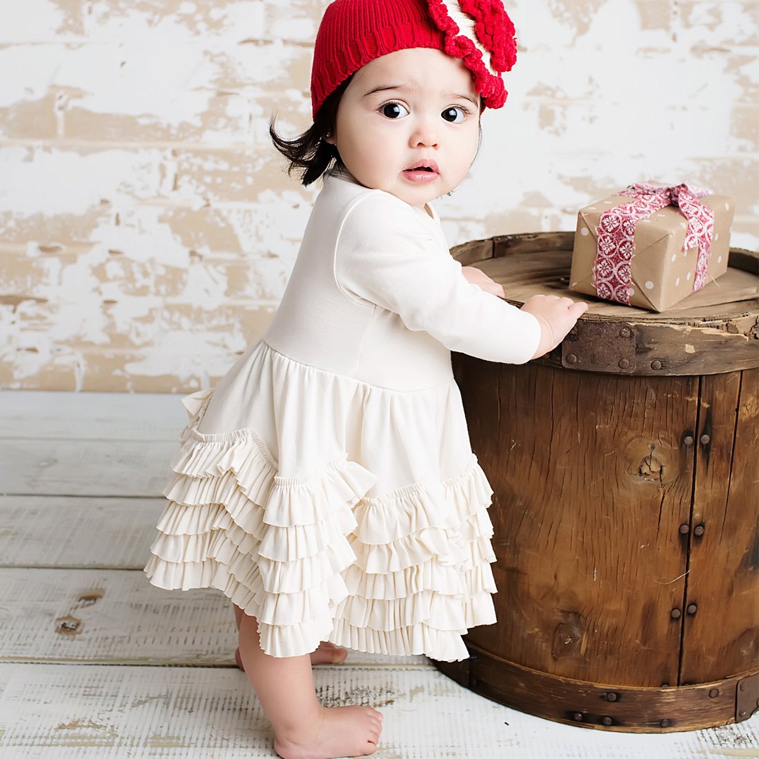 White Lace Christening Gown, Infant Baptism Dress, Long Sleeve Baby Boho  Dress, Flower Girl - Etsy