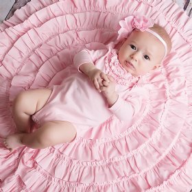 Lemon Loves Layette "Madison" Onesie for Newborn and Baby Girls in Pink