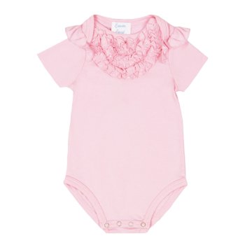 Lemon Loves Layette "Alison" Onesie for Baby Girls  in Pink