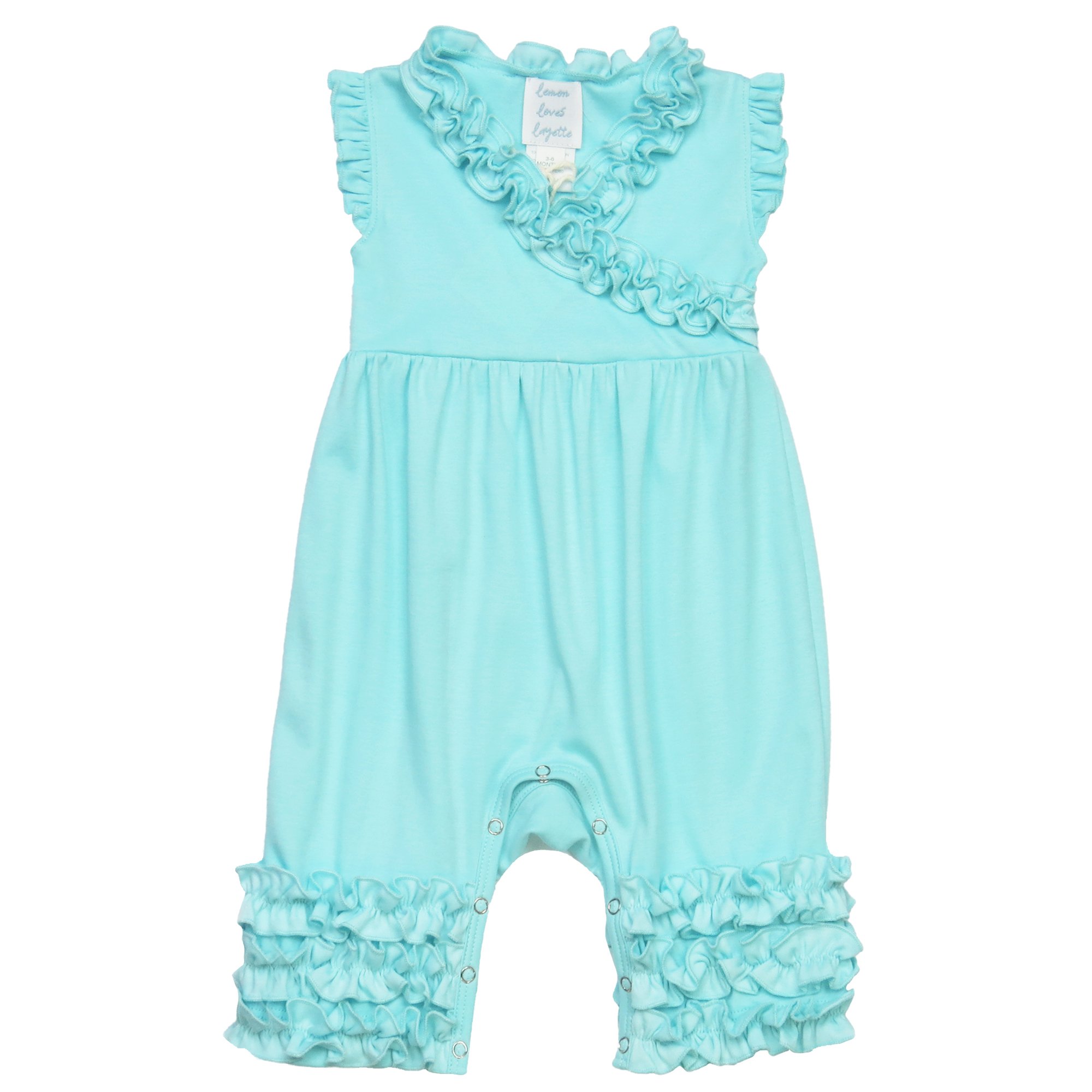 Lemon Loves Layette Blue Tint Baby Girl Romper Ava