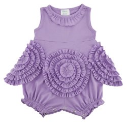 Lemon Loves Layette "Marigold" Baby Dress in Sheer Lilac