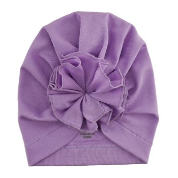 Lemon Loves Layette "Bloom" Hat for Newborn and Baby Girls in Sheer Lilac