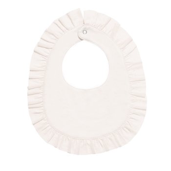 Lemon Loves Layette "Rubie" Bib in Eggnog Beige