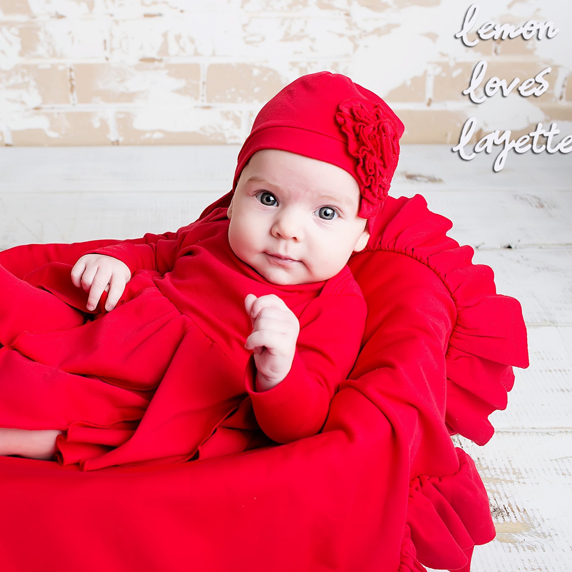 Red Baby Blanket Lemon Loves Layette Bliss Blanket