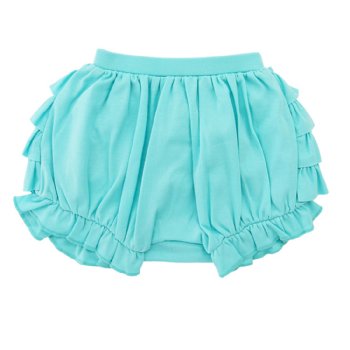 Lemon Loves Layette "Bonnie Bloomers" for Baby Girls in Blue Tint