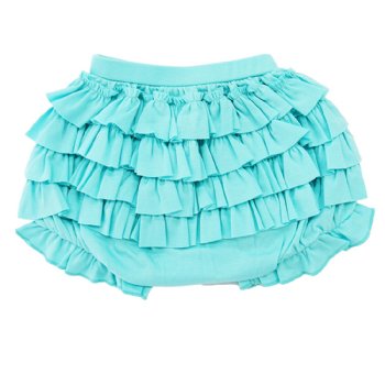 Lemon Loves Layette "Bonnie Bloomers" for Baby Girls in Blue Tint