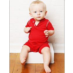 Lemon Loves Layette "Batter Up!" Romper for Baby Boys
