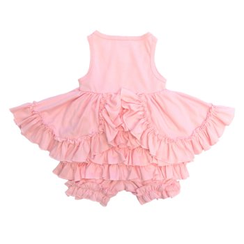 Lemon Loves Layette "Calla" Dress for Baby Girls in Pink