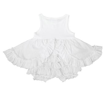 Lemon Loves Layette "Calla" Dress for Baby Girls in White
