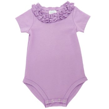 Lemon Loves Layette "Daisy" Onesie for Baby Girls in Lilac