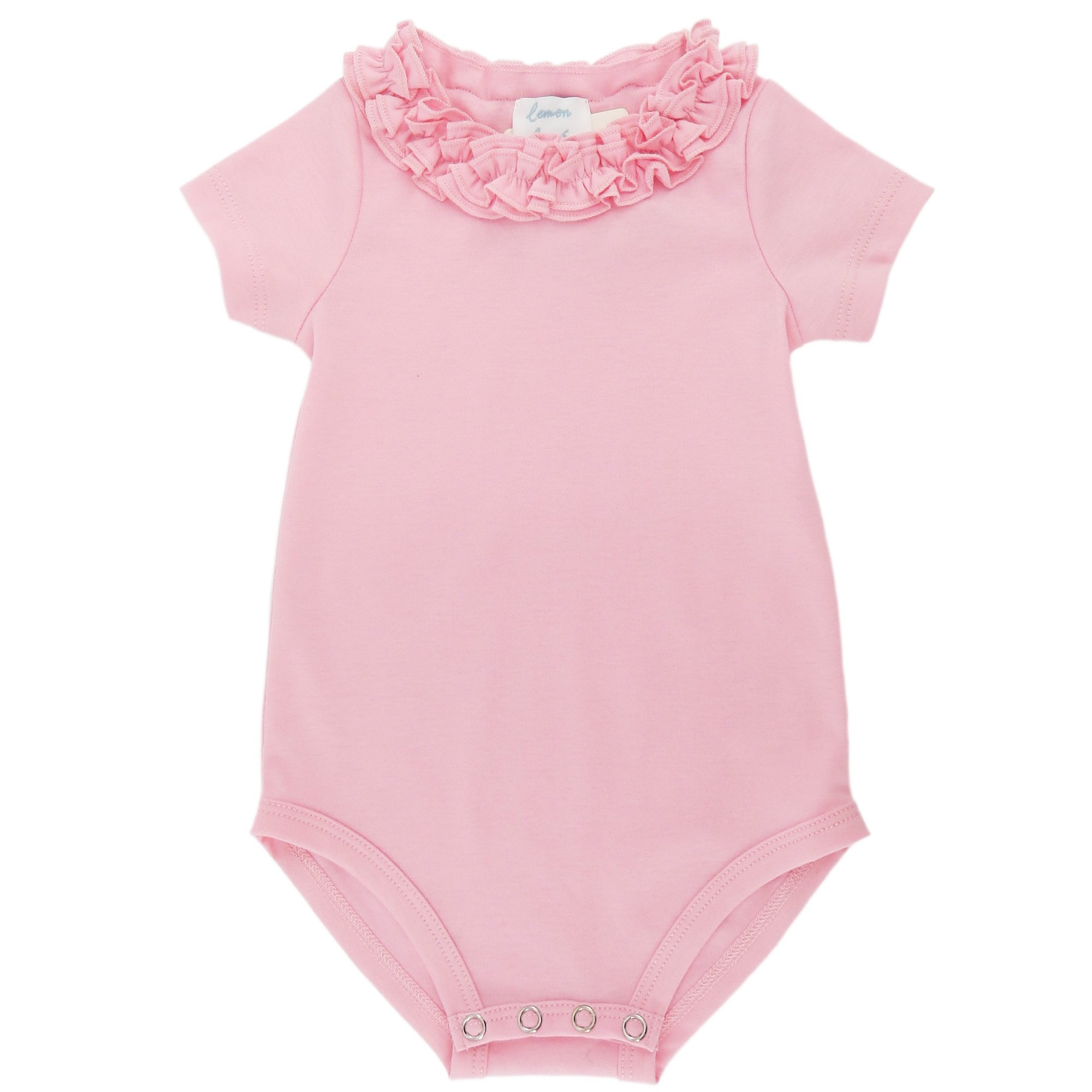 Lemon Loves Layette Daisy Onesie For Baby Girls In Pink