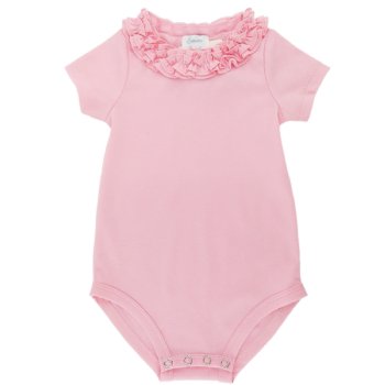 Lemon Loves Layette "Daisy" Onesie for Baby Girls in Pink