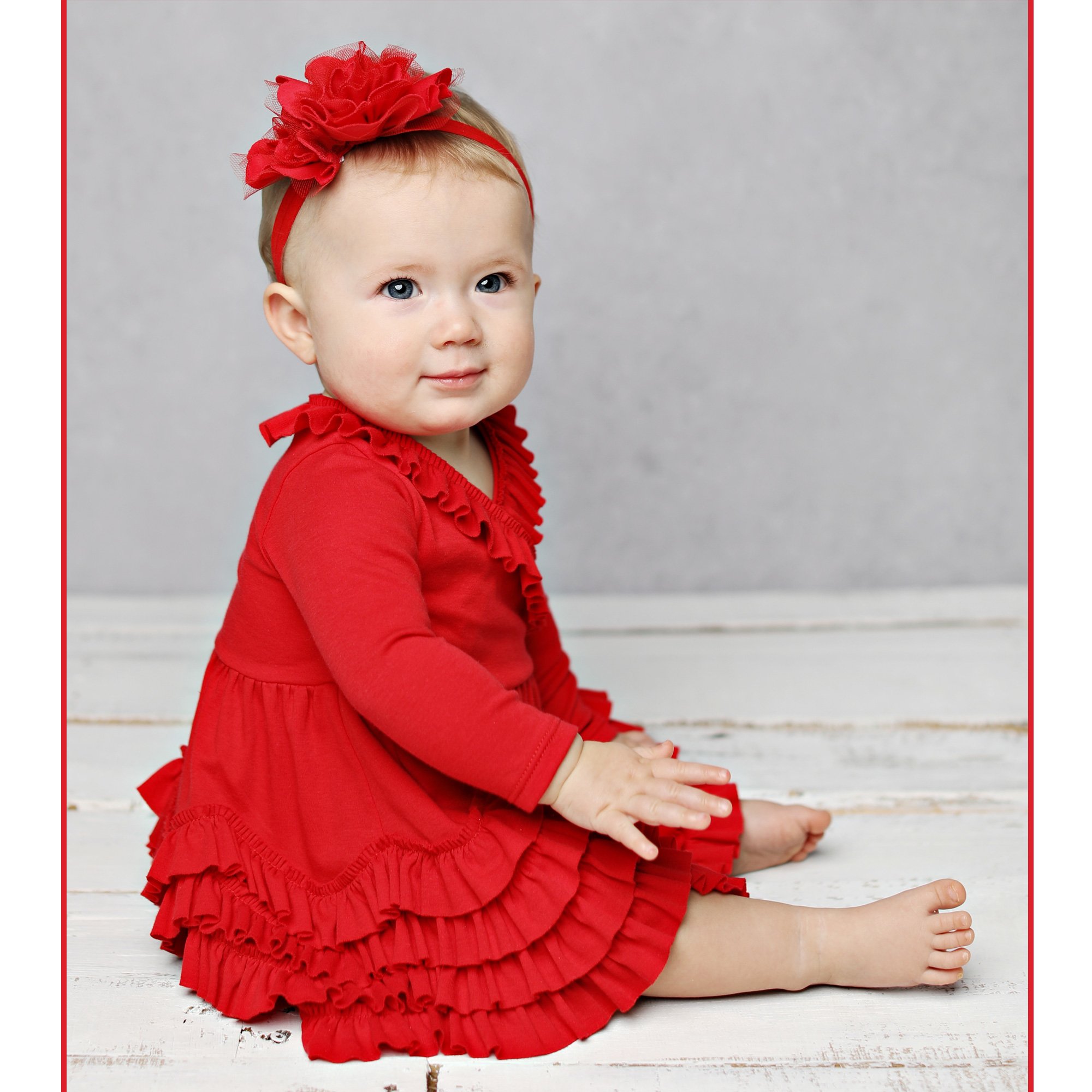 infant red dress