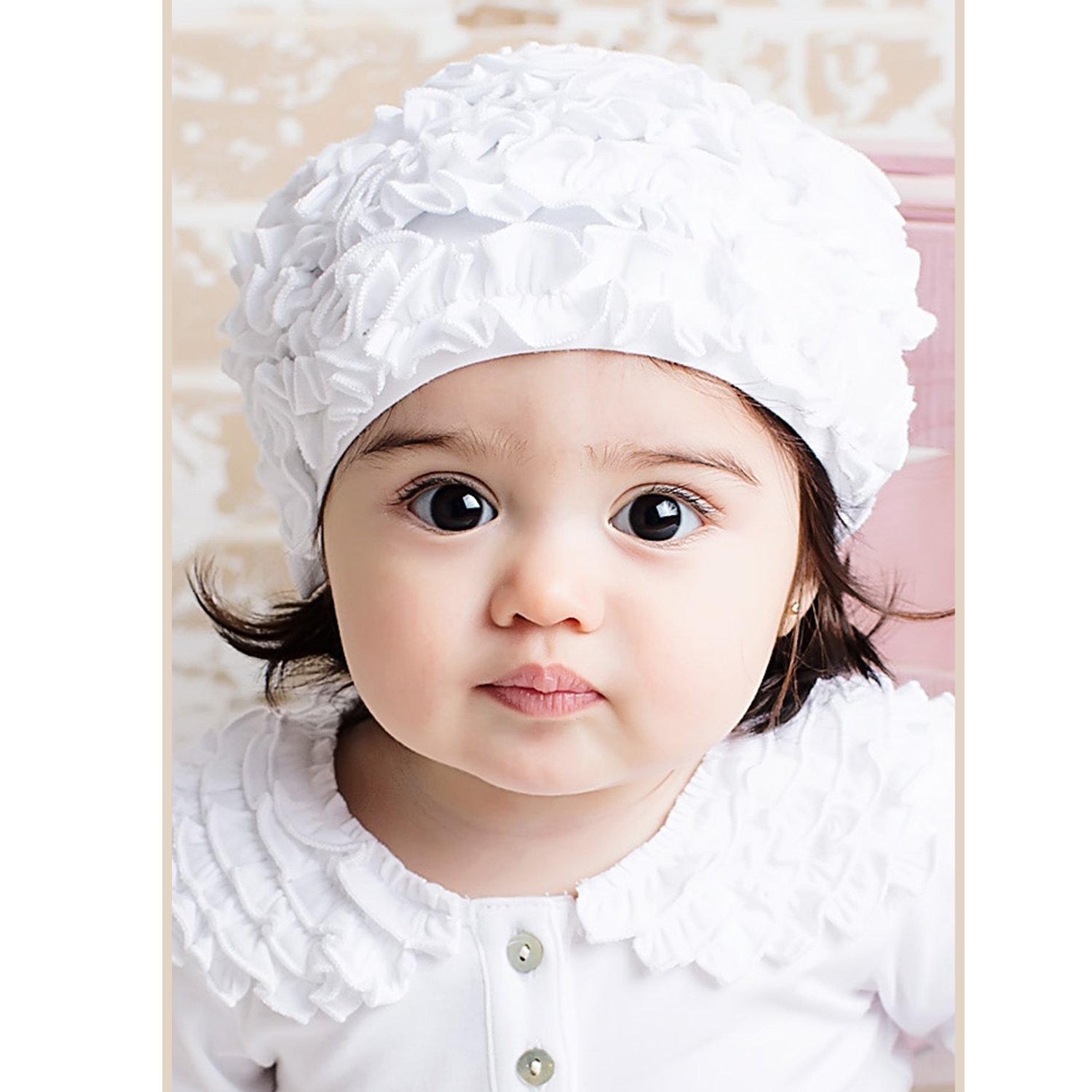 white hat for baby girl
