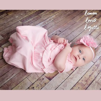 pink baby gown