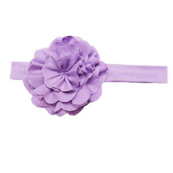 Lemon Loves Layette "Lily Pad" Headband for Baby Girls in Lilac