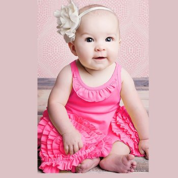 Lemon Loves Layette "Marigold" Baby Dress in Pink