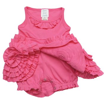 Lemon Loves Layette "Marigold" Baby Dress in Pink