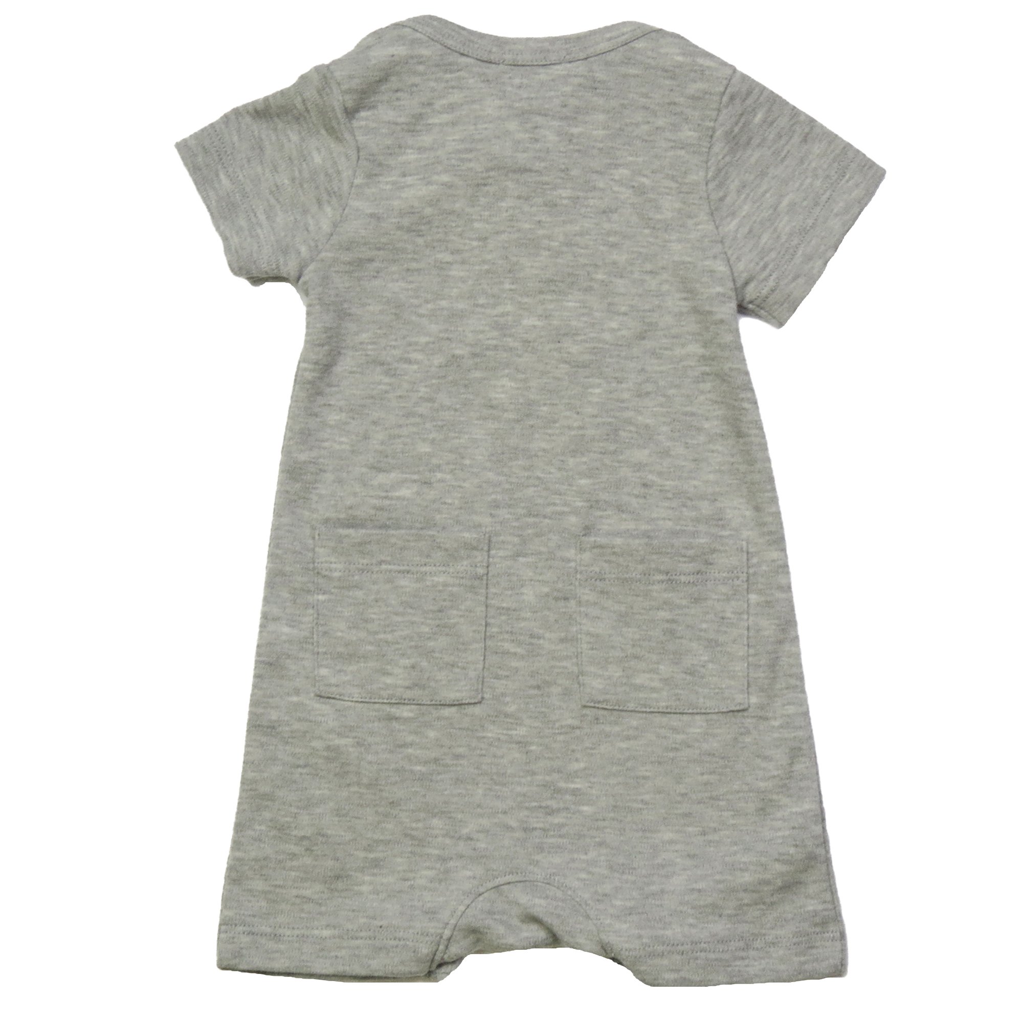Heather Grey Romper for Baby Boys Lemon Loves Layette