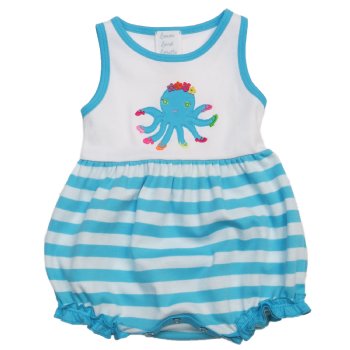 Lemon Loves Layette "Octopus Dance" Bubble for Newborn and Baby Girls