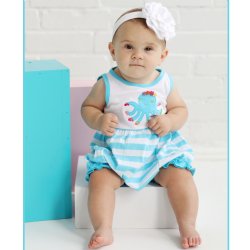 Lemon Loves Layette "Octopus Dance" Bubble for Newborn and Baby Girls
