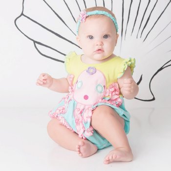 Lemon Loves Layette "Oh Octopus" Headband for Baby Girls