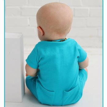 Lemon Loves Layette for Boys "Coast" Romper for Newborn and Baby Boys