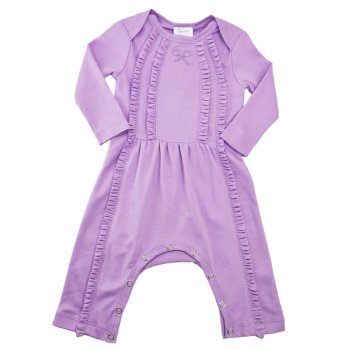Lemon Loves Layette "Victoria" Romper for Newborn and Baby Girls in Lilac