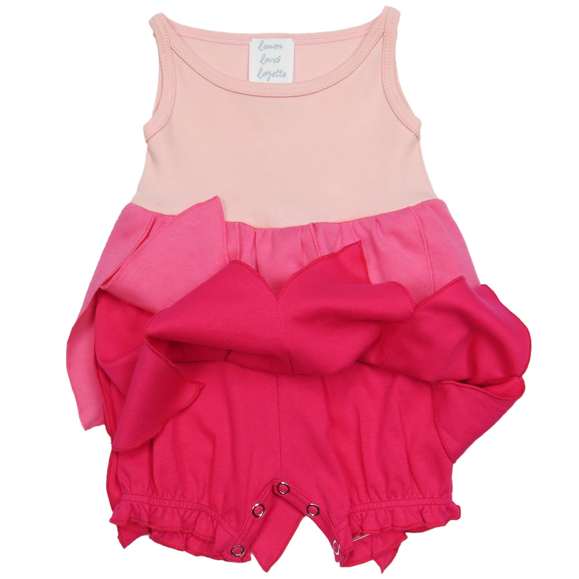 Lemon Loves Layette Pink Baby Dress Water Lily