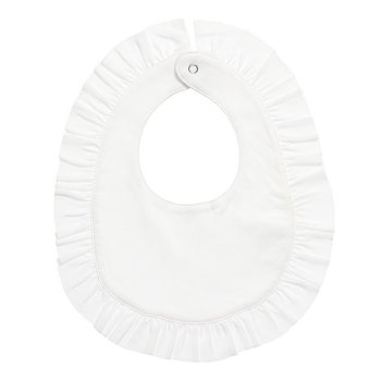 Lemon Loves Layette "Rubie" Bib in White