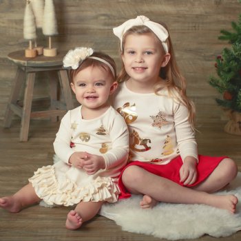 Lemon Loves Layette "Christmas Carols" Toddler Dress