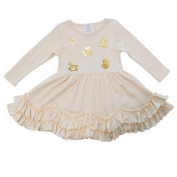 Lemon Loves Layette "Lil Christmas Carols" Baby Dress