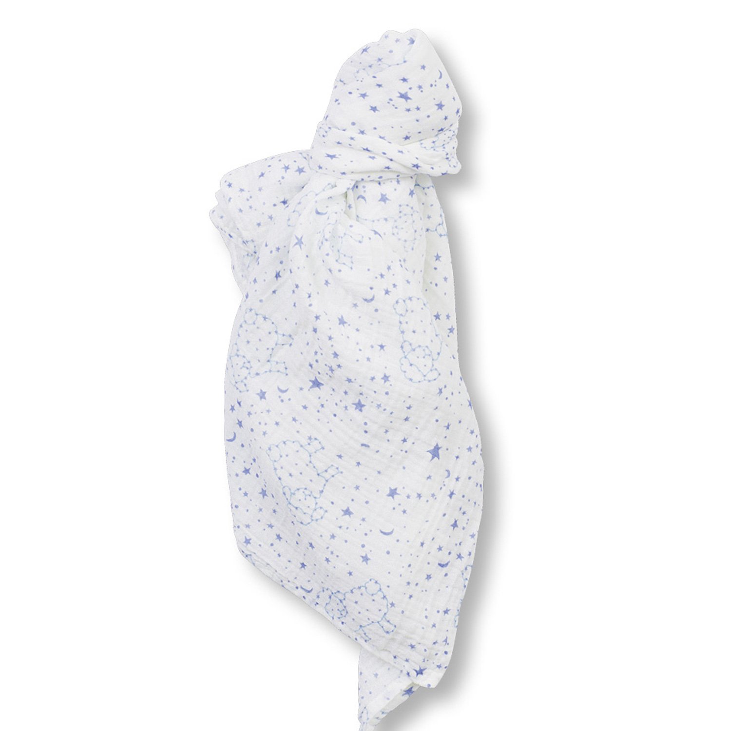 Le Top Baby Counting Stars Muslin Swaddle for Boys