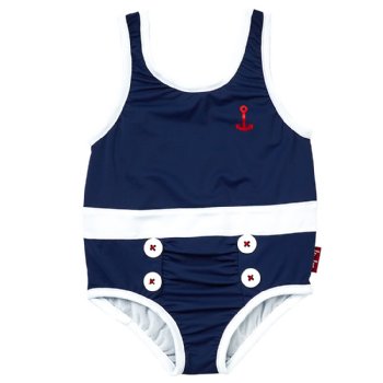 Le Top "La Mer" Nautical One-Piece Swimsuit for Baby Girls