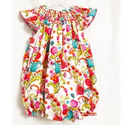 Lé Za Me "Bright Bellflowers" Ella Bubble for Baby Girls