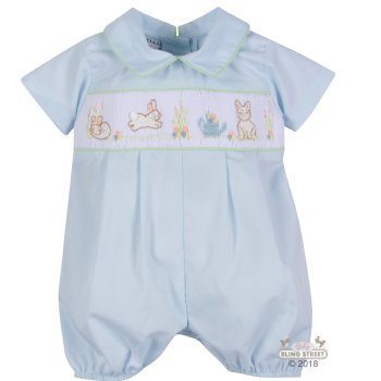 Lé Za Me "Blake" Bunny Romper for Baby Boys