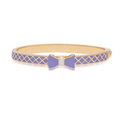 Lily Nily Purple and Gold Bangle with Bow for Toddlers