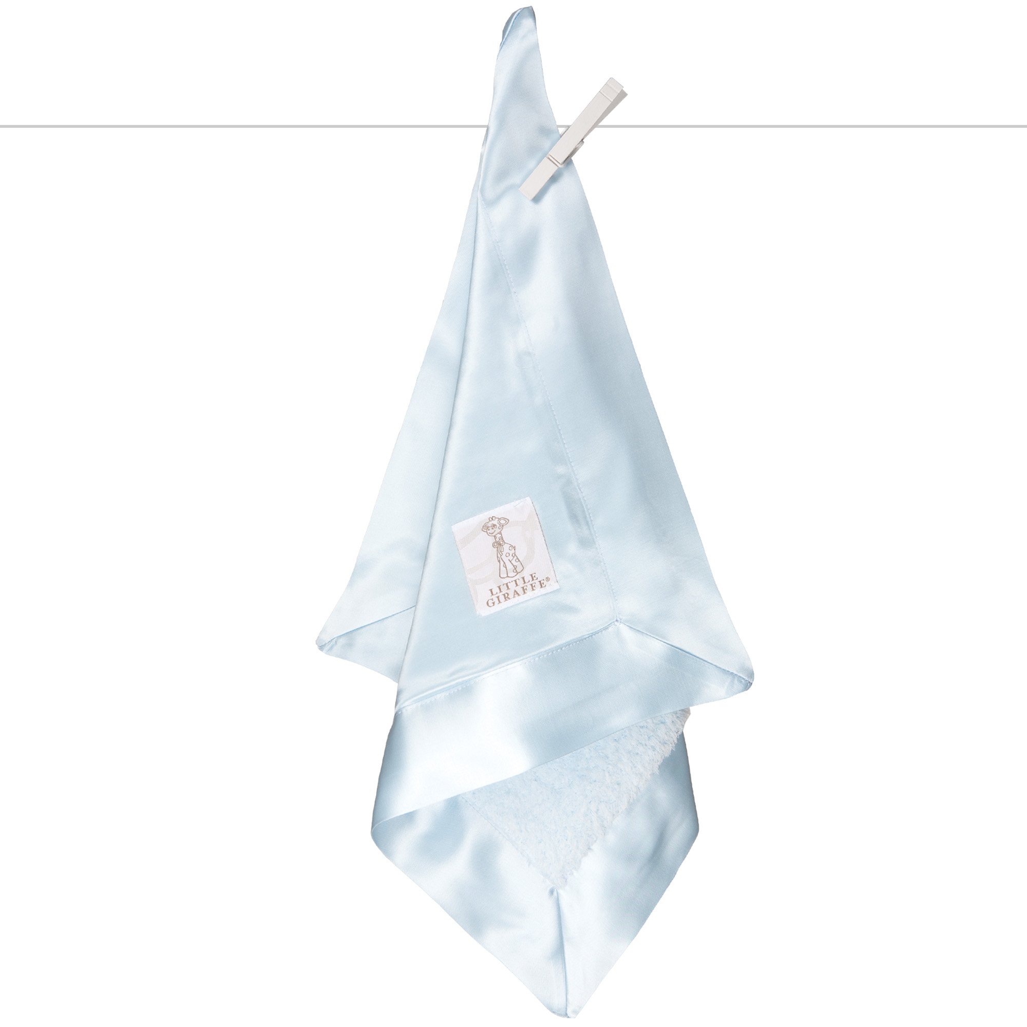 Little Giraffe Baby BlankyChenille SatinBlue