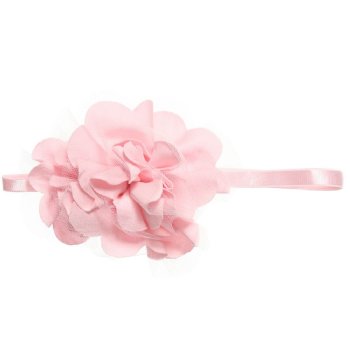 Lemon Loves Layette "Rose" Headband for Baby Girls and Toddlers in Pink