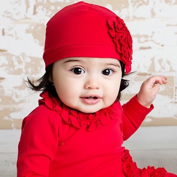 Holiday Baby Hats-Lemon Loves Layette-Bijou-Red