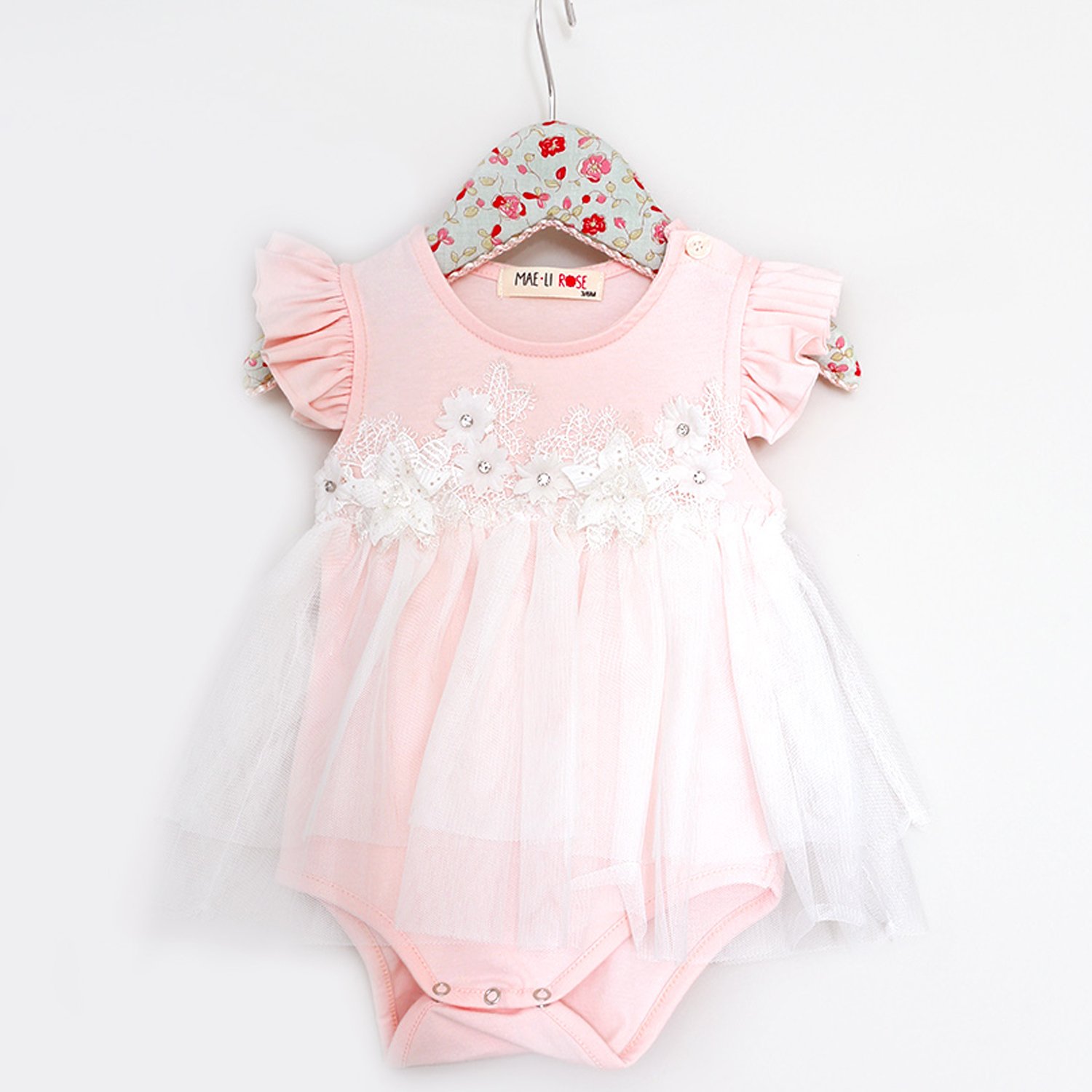 floral baby bodysuit