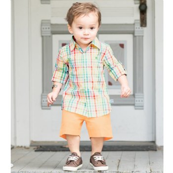 Rugged Butts Melon Chino Shorts for Baby Boys and Toddlers