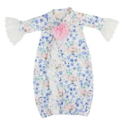 Haute Baby "Periwinkle Love" Newborn Gown