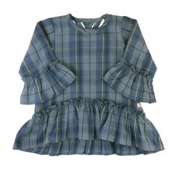 Ruffle Butts Noah Plaid Peplum Top